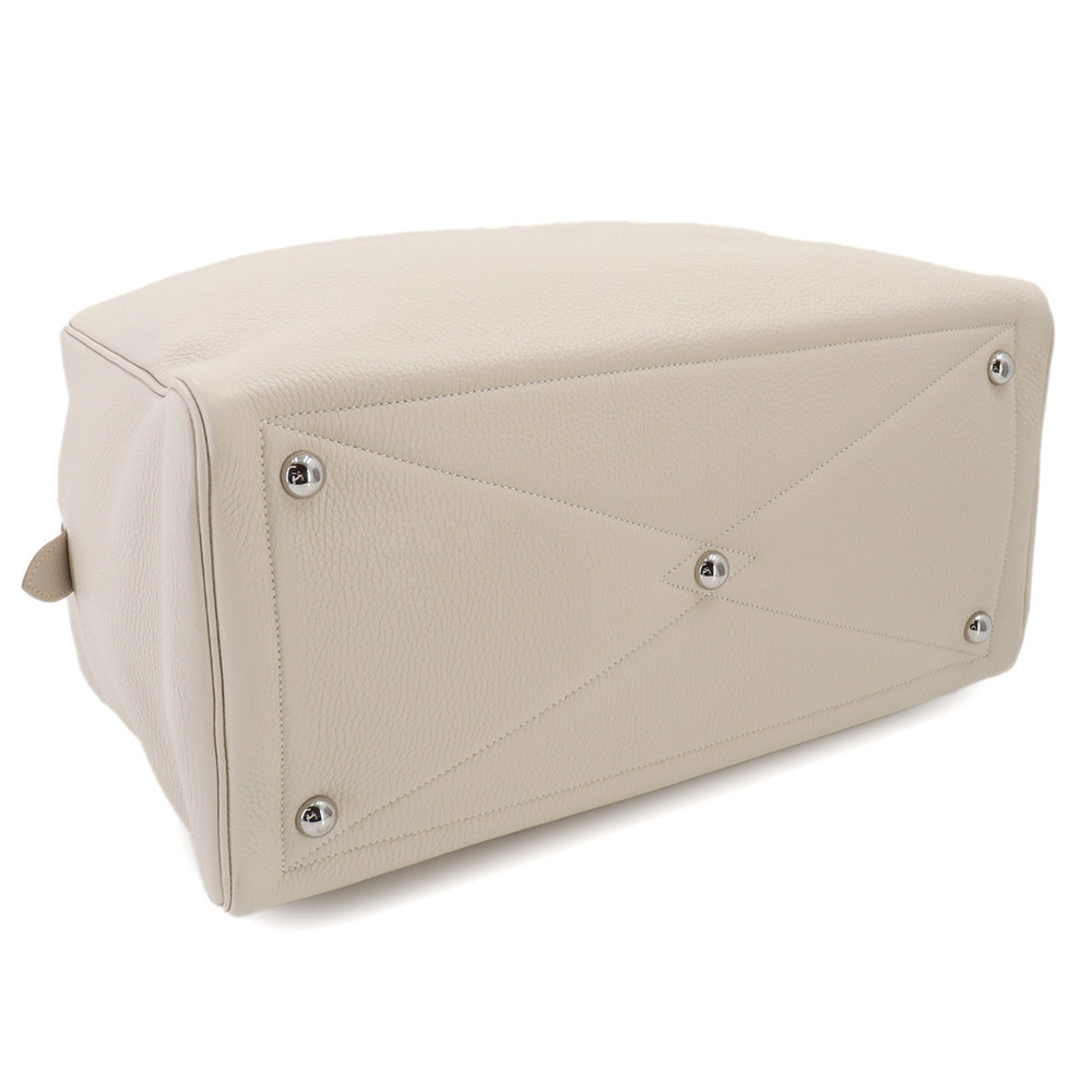 Victoria 43 Hermes HERMES Handbag Taurillon Clemence Leather Craie Silver Har... - Picture 5 of 9